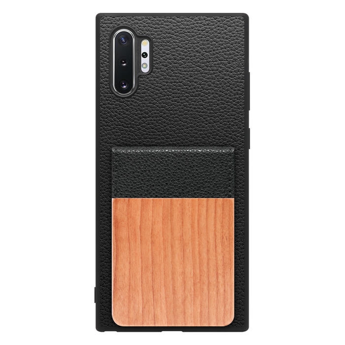 [ LOOF NATURE-SHELL ] Galaxy Note10+ SC-01M / SCV45 note10+ note10plus note10 plus ケース 背面 カード収納 カード入れ カードポケット カバー スマホケース 天然木 本革 [ Galaxy Note10+ ]