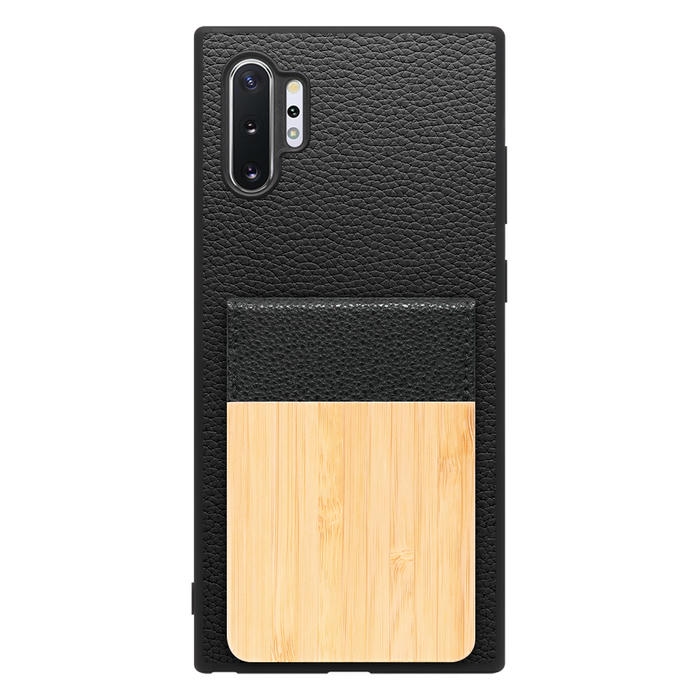 [ LOOF NATURE-SHELL ] Galaxy Note10+ SC-01M / SCV45 note10+ note10plus note10 plus ケース 背面 カード収納 カード入れ カードポケット カバー スマホケース 天然木 本革 [ Galaxy Note10+ ]