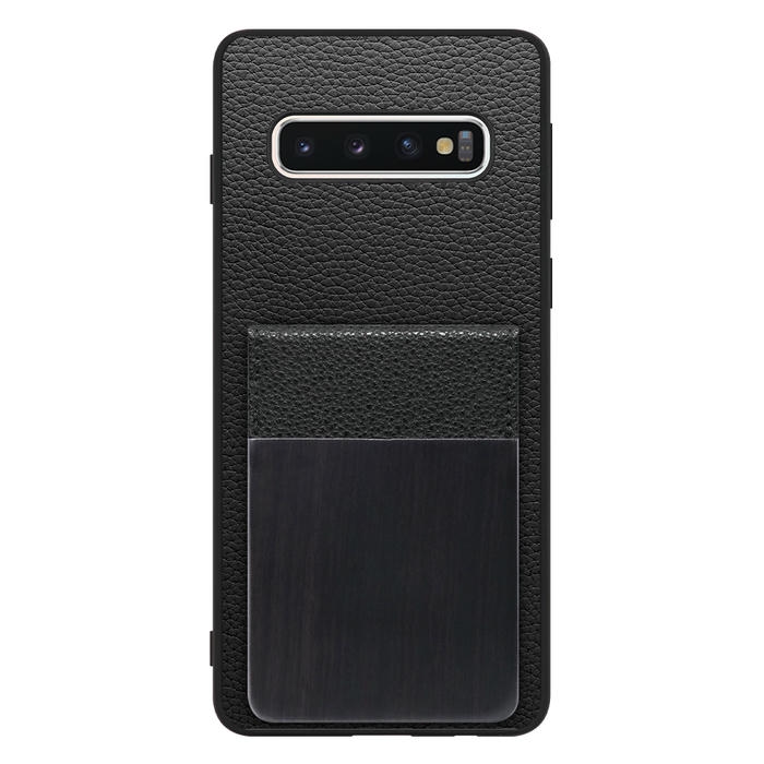[ LOOF NATURE-SHELL ] Galaxy S10 SC-03L / SCV41 galaxys10 ケース 背面 カード収納 カード入れ カードポケット カバー スマホケース 天然木 本革 [ Galaxy S10 ]