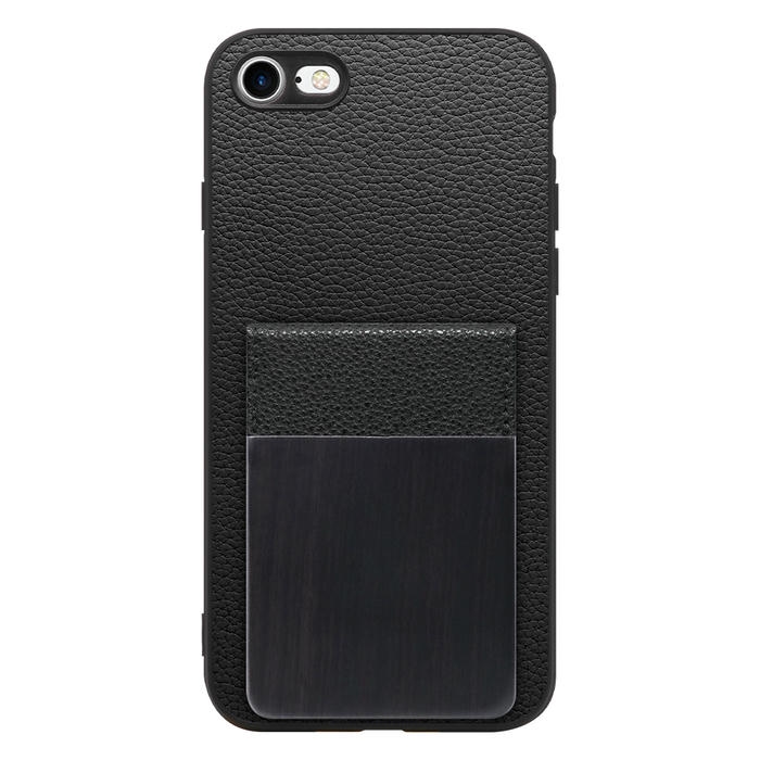 [ LOOF NATURE-SHELL ] iPhone 7 / 8 / SE (第2/3世代) iphone7 iphone8 iphonese se2 se3 ケース 背面 カード収納 カード入れ カードポケット カバー スマホケース 天然木 本革 [ iPhone 7 / 8 / SE (第2/3世代) ]
