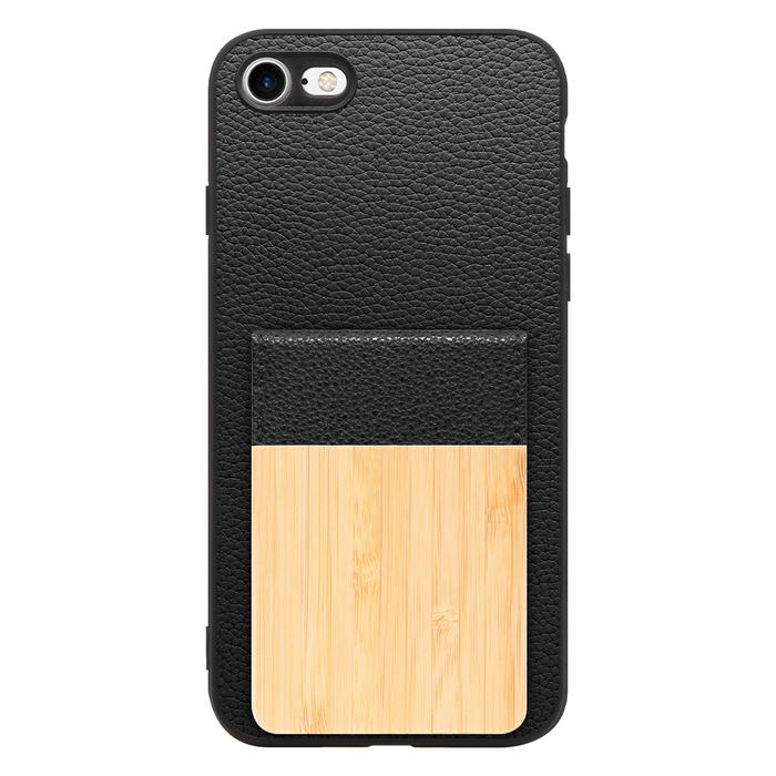 [ LOOF NATURE-SHELL ] iPhone 7 / 8 / SE (第2/3世代) iphone7 iphone8 iphonese se2 se3 ケース 背面 カード収納 カード入れ カードポケット カバー スマホケース 天然木 本革 [ iPhone 7 / 8 / SE (第2/3世代) ]