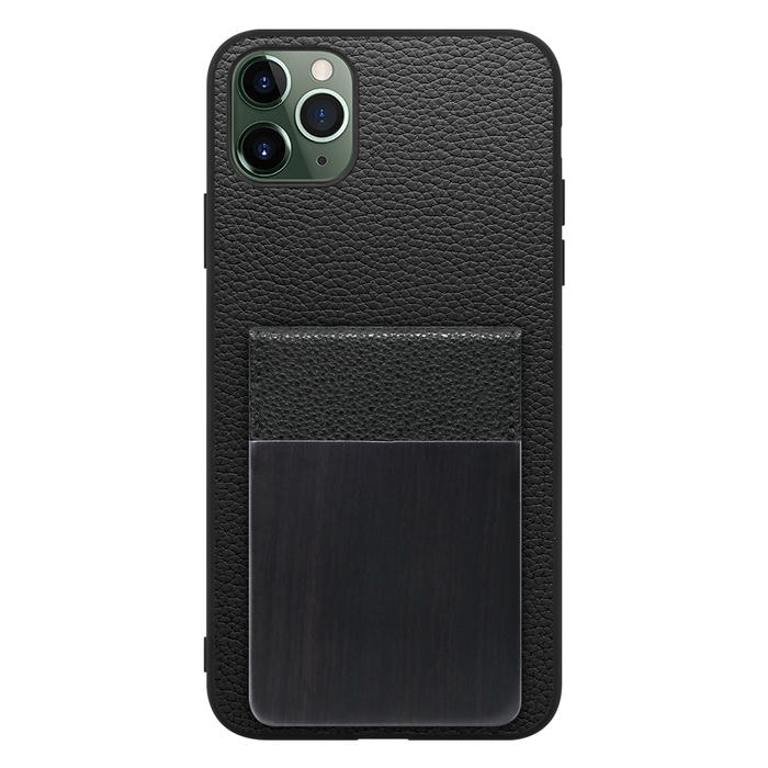 [ LOOF NATURE-SHELL ] iPhone 11 Pro Max iPhone11promax 11promax 11 promax ケース 背面 カード収納 カード入れ カードポケット カバー スマホケース 天然木 本革 [ iPhone 11 Pro Max ]