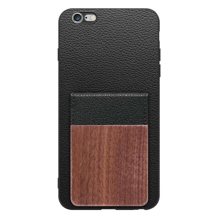 [ LOOF NATURE-SHELL ] iPhone 6 Plus / 6s Plus iphone6plus iphone6splus 6plus 6splus ケース 背面 カード収納 カード入れ カードポケット カバー スマホケース 天然木 本革 [ iPhone 6 Plus / 6s Plus ]