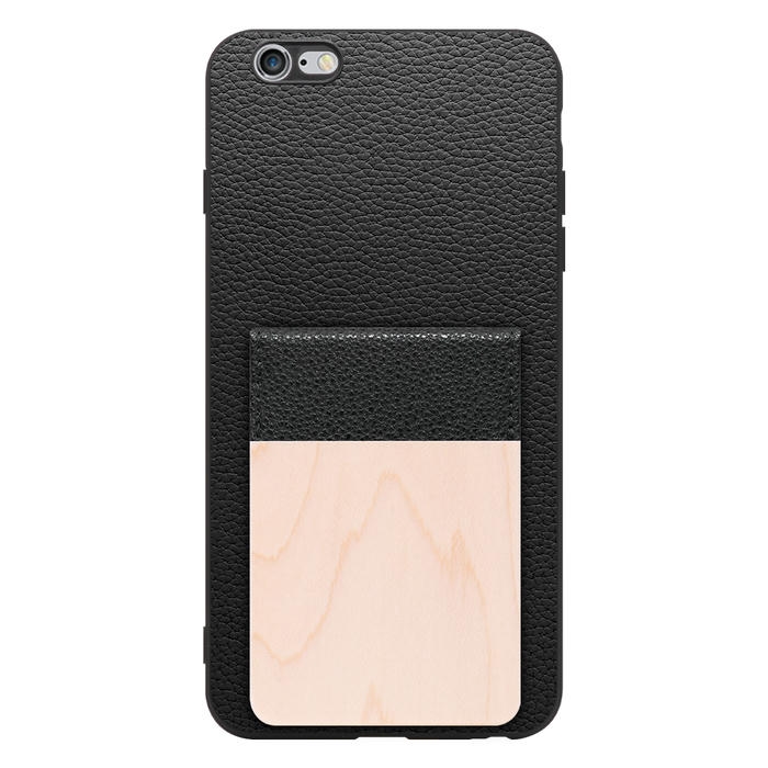 [ LOOF NATURE-SHELL ] iPhone 6 Plus / 6s Plus iphone6plus iphone6splus 6plus 6splus ケース 背面 カード収納 カード入れ カードポケット カバー スマホケース 天然木 本革 [ iPhone 6 Plus / 6s Plus ]