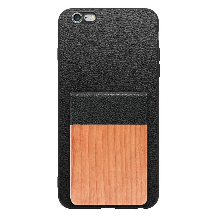 [ LOOF NATURE-SHELL ] iPhone 6 Plus / 6s Plus iphone6plus iphone6splus 6plus 6splus ケース 背面 カード収納 カード入れ カードポケット カバー スマホケース 天然木 本革 [ iPhone 6 Plus / 6s Plus ]