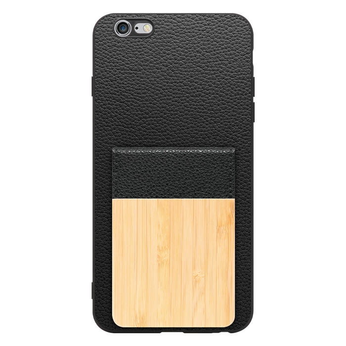 [ LOOF NATURE-SHELL ] iPhone 6 Plus / 6s Plus iphone6plus iphone6splus 6plus 6splus ケース 背面 カード収納 カード入れ カードポケット カバー スマホケース 天然木 本革 [ iPhone 6 Plus / 6s Plus ]