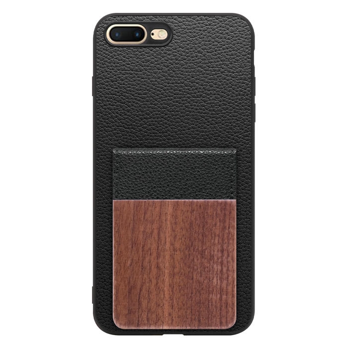 [ LOOF NATURE-SHELL ] iPhone 7 Plus / 8 Plus iphone7plus iphone8plus 7plus 8plus ケース 背面 カード収納 カード入れ カードポケット カバー スマホケース 天然木 本革 [ iPhone 7 Plus / 8 Plus ]