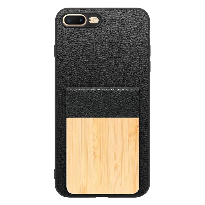 [ LOOF NATURE-SHELL ] iPhone 7 Plus / 8 Plus iphone7plus iphone8plus 7plus 8plus ケース 背面 カード収納 カード入れ カードポケット カバー スマホケース 天然木 本革 [ iPhone 7 Plus / 8 Plus ]