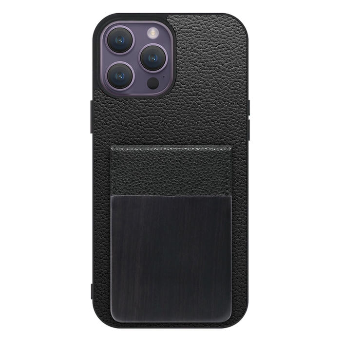 [ LOOF NATURE-SHELL ] iPhone 14 Pro Max iphone14promax 14promax プロマックス ケース 背面 カード収納 カード入れ カードポケット カバー スマホケース 天然木 本革 [ iPhone 14 Pro Max ]