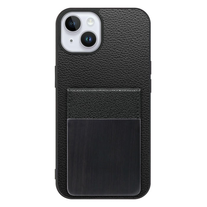 [ LOOF NATURE-SHELL ] iPhone 14 Plus iphone14plus 14plus 14+ プラス ケース 背面 カード収納 カード入れ カードポケット カバー スマホケース 天然木 本革 [ iPhone 14 Plus ]
