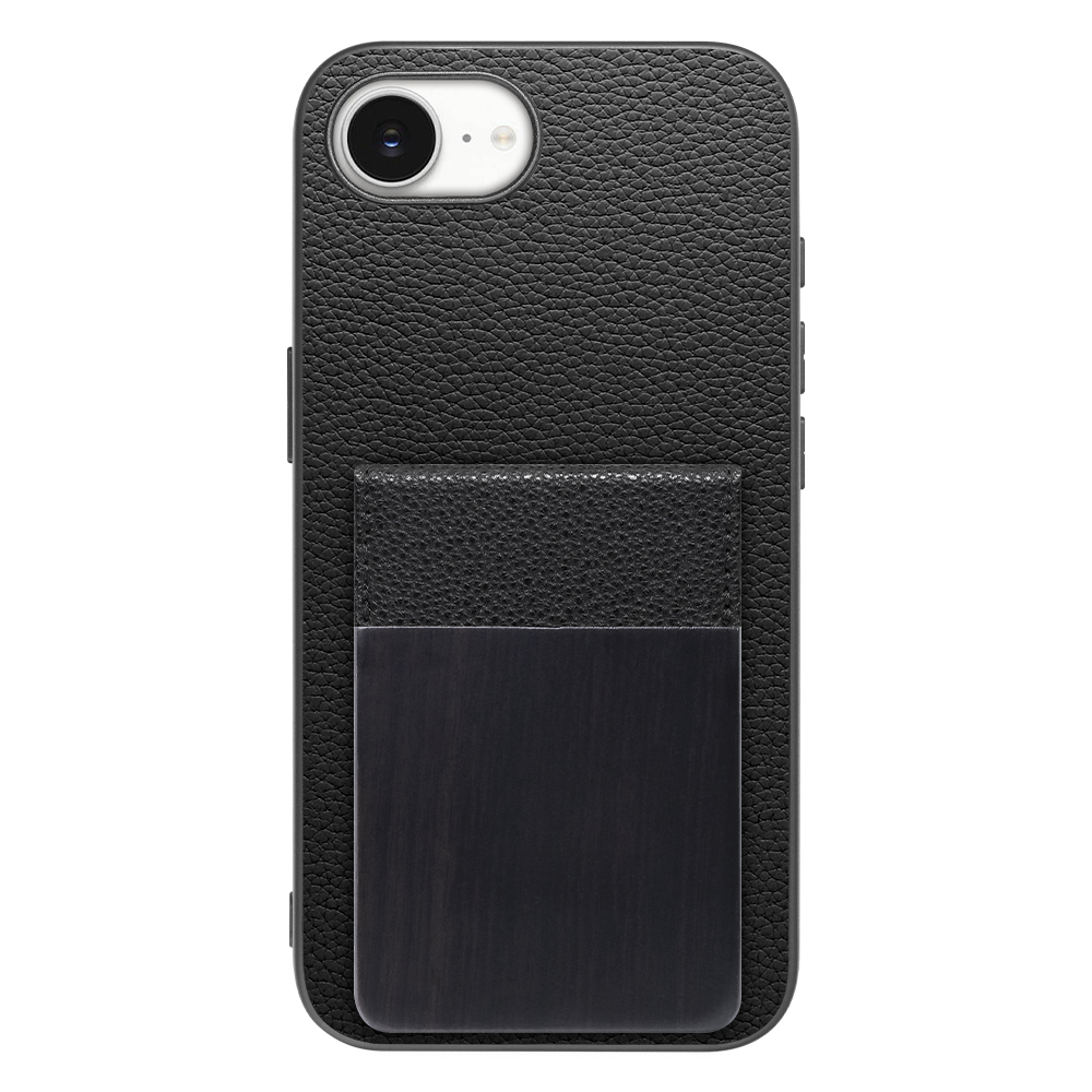 [ LOOF NATURE-SHELL ] iPhone 16e / 17e iPhone16e 17e アイフォン16イー 17イー iPhone 16E アイフォン 17E ケース 背面 カード収納 カード入れ カードポケット カバー スマホケース 天然木 本革 [ iPhone 16e / 17e ]