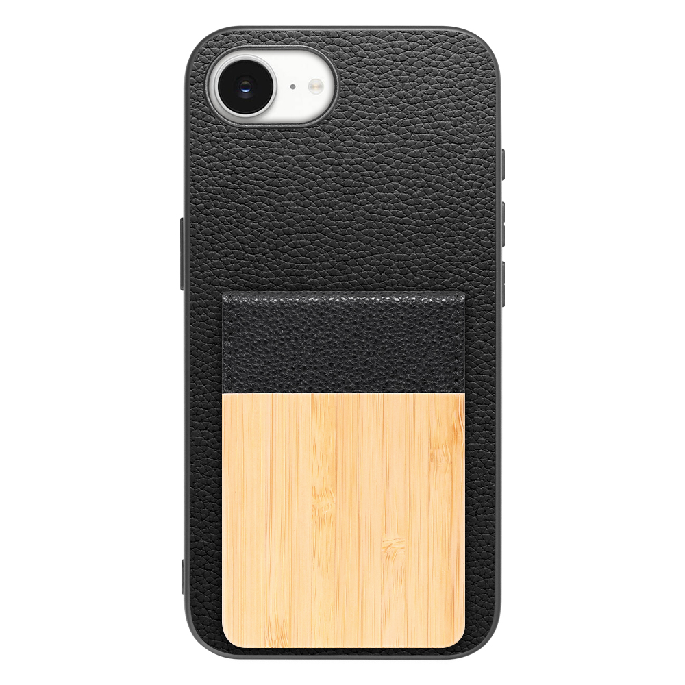 [ LOOF NATURE-SHELL ] iPhone 16e / 17e iPhone16e 17e アイフォン16イー 17イー iPhone 16E アイフォン 17E ケース 背面 カード収納 カード入れ カードポケット カバー スマホケース 天然木 本革 [ iPhone 16e / 17e ]