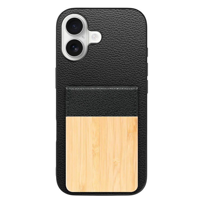 [ LOOF NATURE-SHELL ] iPhone 17 iPhone17 アイフォン17 iPhone 17 アイフォン 17 ケース 背面 カード収納 カード入れ カードポケット カバー スマホケース 天然木 本革 [ iPhone 17 用 ]