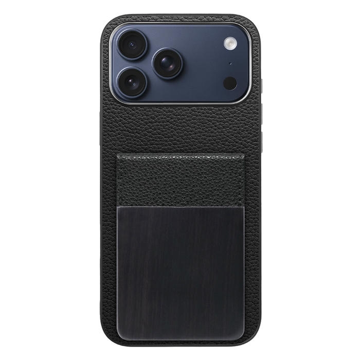 [ LOOF NATURE-SHELL ] iPhone 17 Pro Max iPhone17 Pro Max アイフォン17 プロ マックス ケース 背面 カード収納 カード入れ カードポケット カバー スマホケース 天然木 本革 [ iPhone 17 Pro Max 用 ]
