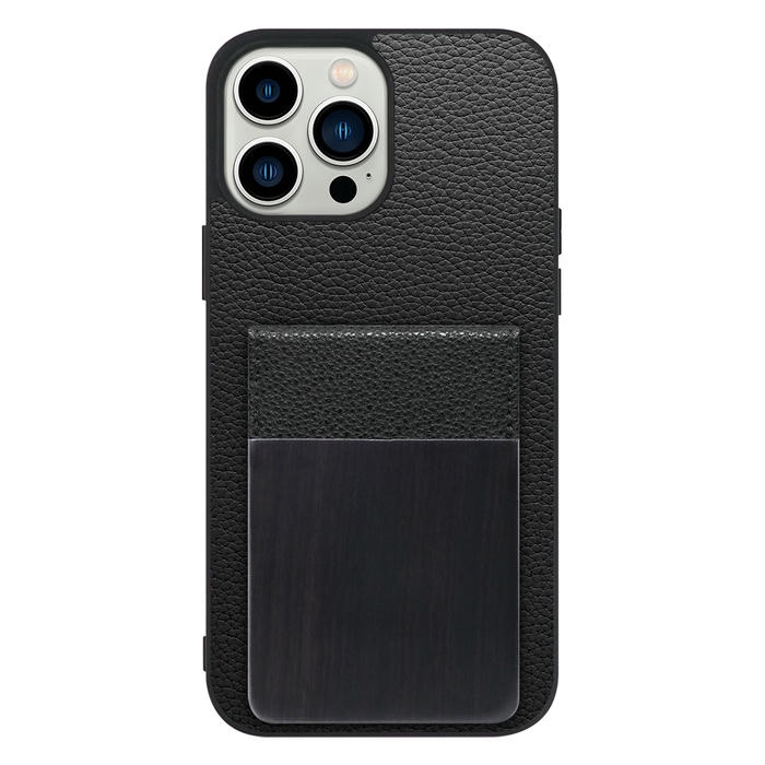 [ LOOF NATURE-SHELL ] iPhone 13 Pro Max iphone13promax 13promax promax プロマックス ケース 背面 カード収納 カード入れ カードポケット カバー スマホケース 天然木 本革 [ iPhone 13 Pro Max ]
