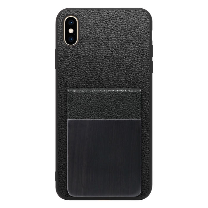 [ LOOF NATURE-SHELL ] iPhone XS Max iPhonexsmax xsmax ケース 背面 カード収納 カード入れ カードポケット カバー スマホケース 天然木 本革 [ iPhone XS Max ]