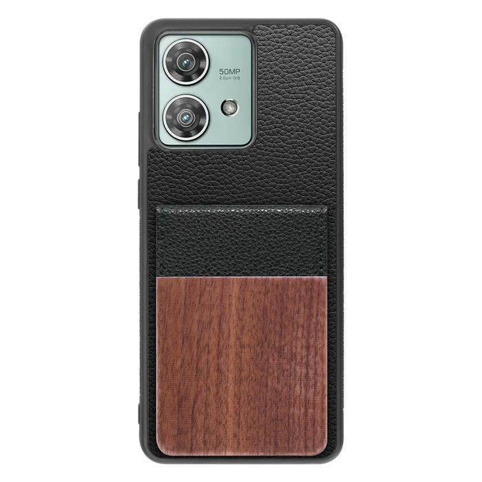 [ LOOF NATURE-SHELL ] motorola edge 40 neo motorola edge40neo ケース 背面 カード収納 カード入れ カードポケット カバー スマホケース 天然木 本革 [ motorola edge 40 neo ]