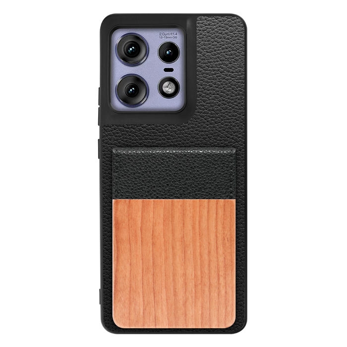 [ LOOF NATURE-SHELL ] motorola edge 50 pro / 50s pro  ケース 背面 カード収納 カード入れ カードポケット カバー スマホケース 天然木 本革 [ motorola edge 50 pro / 50s pro ]