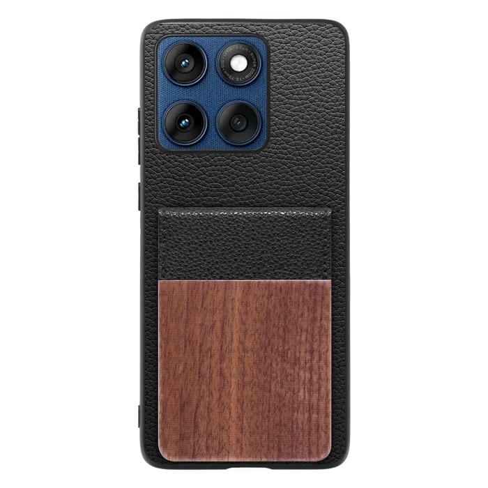 [ LOOF NATURE-SHELL ] motorola edge 60 モトローラ XT2507-3 XT2507-6 ケース 背面 カード収納 カード入れ カードポケット カバー スマホケース 天然木 本革 [ motorola edge 60 ]