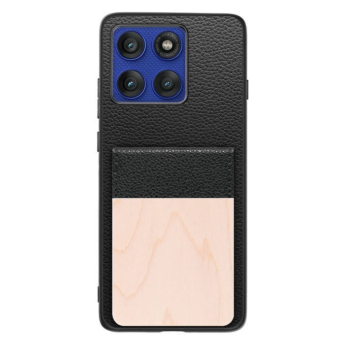 [ LOOF NATURE-SHELL ] motorola edge 60 pro / 60s pro  ケース 背面 カード収納 カード入れ カードポケット カバー スマホケース 天然木 本革 [ motorola edge 60 pro / 60s pro ]