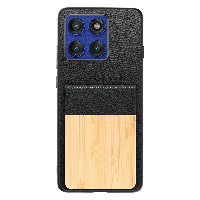 [ LOOF NATURE-SHELL ] motorola edge 60 pro / 60s pro  ケース 背面 カード収納 カード入れ カードポケット カバー スマホケース 天然木 本革 [ motorola edge 60 pro / 60s pro ]