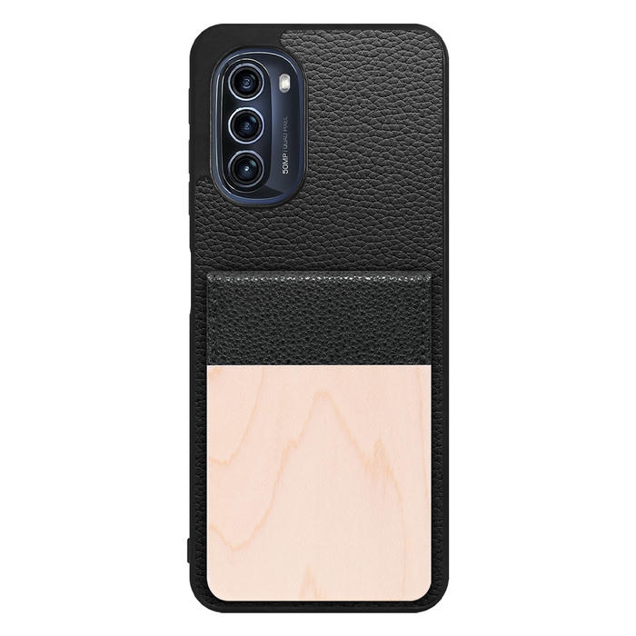 [ LOOF NATURE-SHELL ] moto g52j 5G motog52j5g motog52j ケース 背面 カード収納 カード入れ カードポケット カバー スマホケース 天然木 本革 [ moto g52j 5G ]