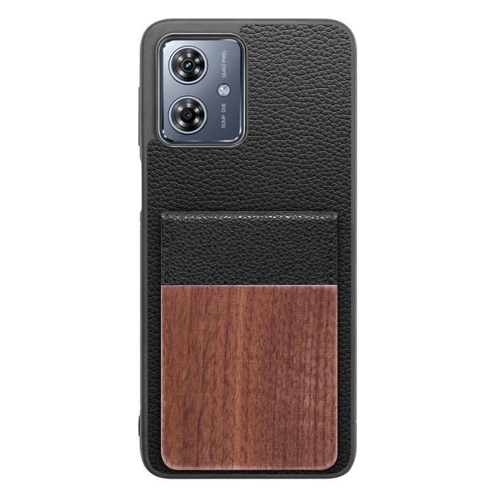 [ LOOF NATURE-SHELL ] moto g64 5G / g64y 5G  ケース 背面 カード収納 カード入れ カードポケット カバー スマホケース 天然木 本革 [ moto g64 5G / g64y 5G ]