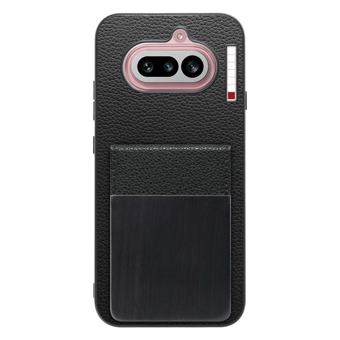 [ LOOF NATURE-SHELL ] Nothing Phone (4a) A069 ケース 背面 カード収納 カード入れ カードポケット カバー スマホケース 天然木 本革 [ Nothing Phone (4a) ]