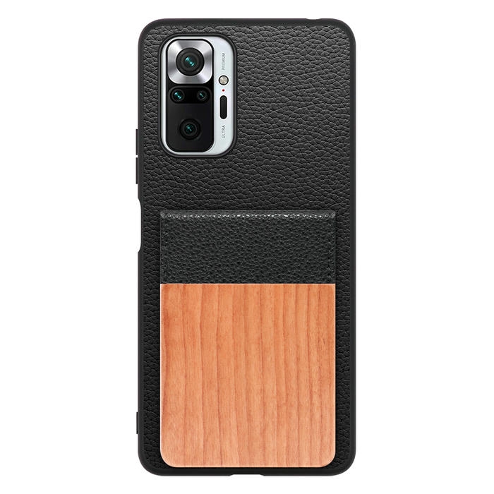 [ LOOF NATURE-SHELL ] Xiaomi Redmi Note 10 Pro redminote10pro note10pro redminote 10pro ケース 背面 カード収納 カード入れ カードポケット カバー スマホケース 天然木 本革 [ Redmi Note 10 Pro ]