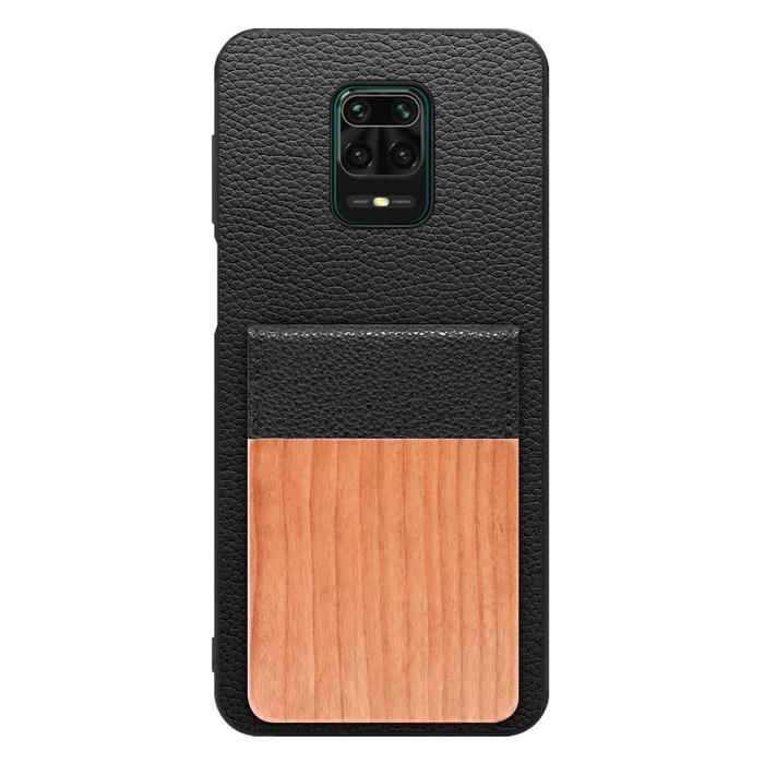 [ LOOF NATURE-SHELL ] Xiaomi Redmi Note 9S redminote9s note9S redminote ケース 背面 カード収納 カード入れ カードポケット カバー スマホケース 天然木 本革 [ Redmi Note 9S ]