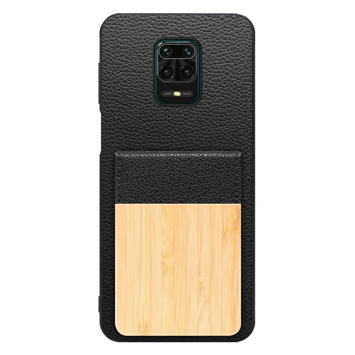 [ LOOF NATURE-SHELL ] Xiaomi Redmi Note 9S redminote9s note9S redminote ケース 背面 カード収納 カード入れ カードポケット カバー スマホケース 天然木 本革 [ Redmi Note 9S ]