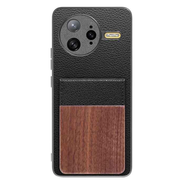 [ LOOF NATURE-SHELL ] POCO F7 Ultra Xiaomi シャオミ ケース 背面 カード収納 カード入れ カードポケット カバー スマホケース 天然木 本革 [ POCO F7 Ultra ]