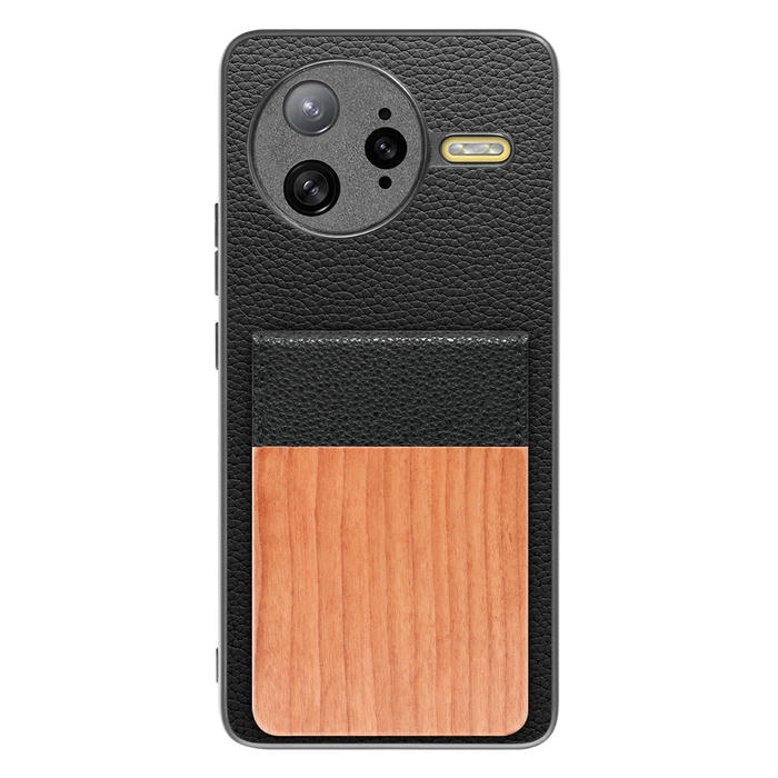 [ LOOF NATURE-SHELL ] POCO F7 Ultra Xiaomi シャオミ ケース 背面 カード収納 カード入れ カードポケット カバー スマホケース 天然木 本革 [ POCO F7 Ultra ]