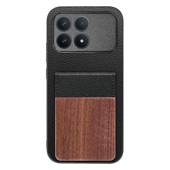 [ LOOF NATURE-SHELL ] POCO F8 Pro Xiaomi ケース 背面 カード収納 カード入れ カードポケット カバー スマホケース 天然木 本革 [ POCO F8 Pro ]