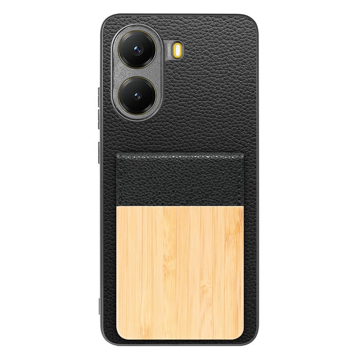 [ LOOF NATURE-SHELL ] POCO X7 Pro Xiaomi ケース 背面 カード収納 カード入れ カードポケット カバー スマホケース 天然木 本革 [ POCO X7 Pro ]