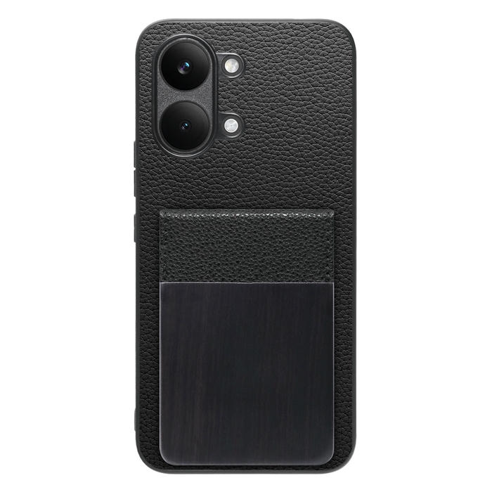 [ LOOF NATURE-SHELL ] POCO X8 Pro Max Xiaomi シャオミ ケース 背面 カード収納 カード入れ カードポケット カバー スマホケース 天然木 本革 [ POCO X8 Pro Max ]