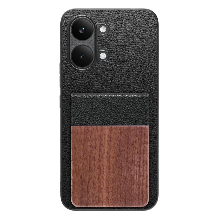 [ LOOF NATURE-SHELL ] POCO X8 Pro Max Xiaomi シャオミ ケース 背面 カード収納 カード入れ カードポケット カバー スマホケース 天然木 本革 [ POCO X8 Pro Max ]