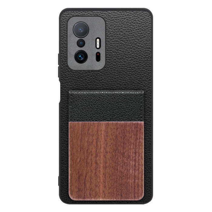 [ LOOF NATURE-SHELL ] Xiaomi 11T / 11T Pro xiaomi11t xiaomi11tpro 11tpro ケース 背面 カード収納 カード入れ カードポケット カバー スマホケース 天然木 本革 [ Xiaomi 11T / 11T Pro ]
