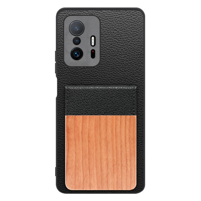 [ LOOF NATURE-SHELL ] Xiaomi 11T / 11T Pro xiaomi11t xiaomi11tpro 11tpro ケース 背面 カード収納 カード入れ カードポケット カバー スマホケース 天然木 本革 [ Xiaomi 11T / 11T Pro ]