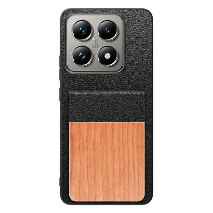 [ LOOF NATURE-SHELL ] Xiaomi 14T Pro  14TPro ケース 背面 カード収納 カード入れ カードポケット カバー スマホケース 天然木 本革 [ Xiaomi 14T Pro  ]