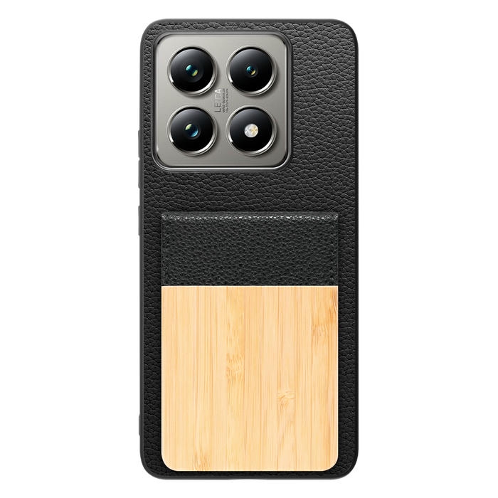 [ LOOF NATURE-SHELL ] Xiaomi 14T Pro  14TPro ケース 背面 カード収納 カード入れ カードポケット カバー スマホケース 天然木 本革 [ Xiaomi 14T Pro  ]
