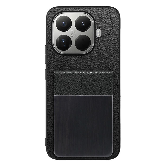 [ LOOF NATURE-SHELL ] Xiaomi 15T Pro シャオミ 15T Pro ケース 背面 カード収納 カード入れ カードポケット カバー スマホケース 天然木 本革 [ Xiaomi 15T Pro ]