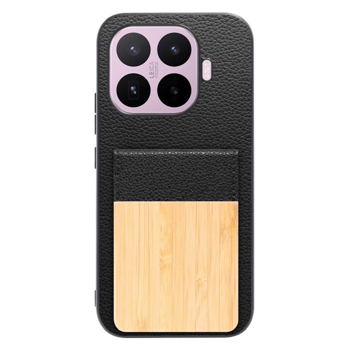 [ LOOF NATURE-SHELL ] Xiaomi 17T シャオミ ケース 背面 カード収納 カード入れ カードポケット カバー スマホケース 天然木 本革 [ Xiaomi 17T ]