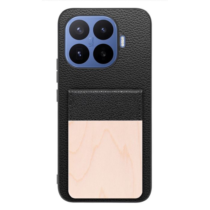 [ LOOF NATURE-SHELL ] Xiaomi 17T Pro シャオミ ケース 背面 カード収納 カード入れ カードポケット カバー スマホケース 天然木 本革 [ Xiaomi 17T Pro ]