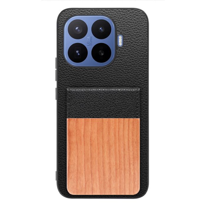 [ LOOF NATURE-SHELL ] Xiaomi 17T Pro シャオミ ケース 背面 カード収納 カード入れ カードポケット カバー スマホケース 天然木 本革 [ Xiaomi 17T Pro ]