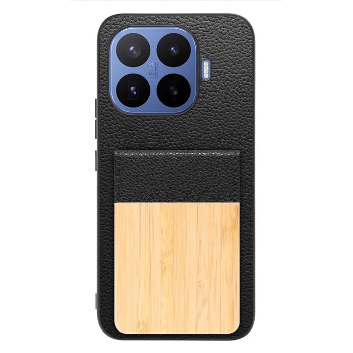 [ LOOF NATURE-SHELL ] Xiaomi 17T Pro シャオミ ケース 背面 カード収納 カード入れ カードポケット カバー スマホケース 天然木 本革 [ Xiaomi 17T Pro ]
