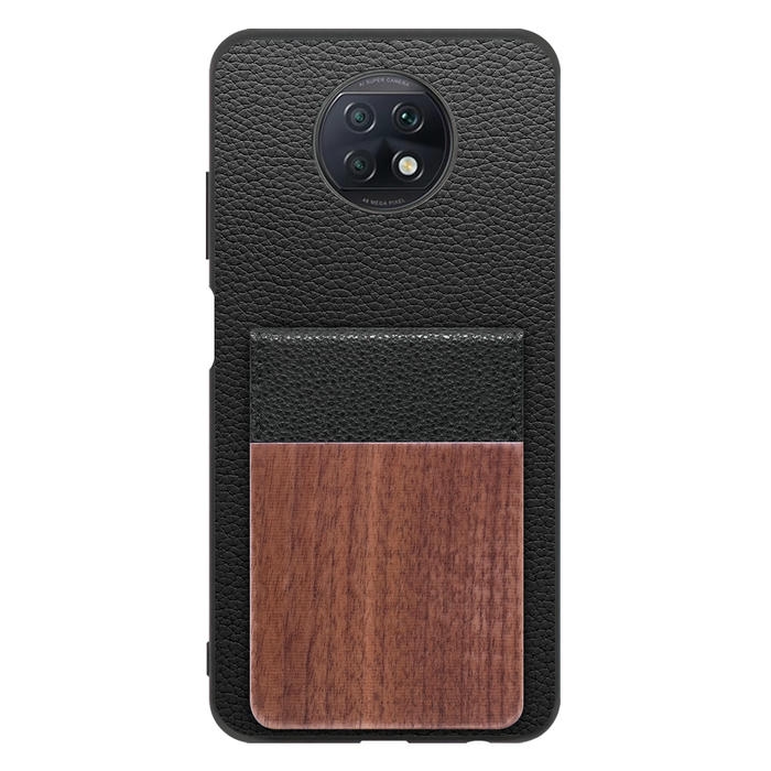 [ LOOF NATURE-SHELL ] Xiaomi Redmi Note 9T redminote9t redminote note9t ケース 背面 カード収納 カード入れ カードポケット カバー スマホケース 天然木 本革 [ Redmi Note 9T ]