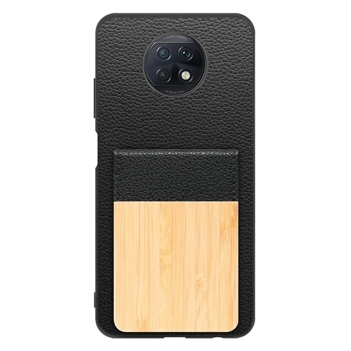 [ LOOF NATURE-SHELL ] Xiaomi Redmi Note 9T redminote9t redminote note9t ケース 背面 カード収納 カード入れ カードポケット カバー スマホケース 天然木 本革 [ Redmi Note 9T ]