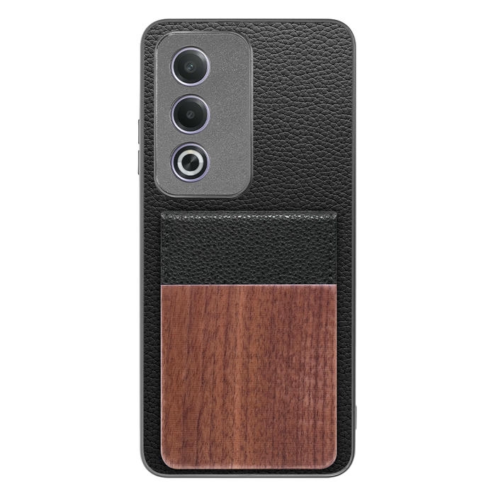 [ LOOF NATURE-SHELL ] OPPO A3 5G CPH2639 ケース 背面 カード収納 カード入れ カードポケット カバー スマホケース 天然木 本革 [ OPPO A3 5G ]