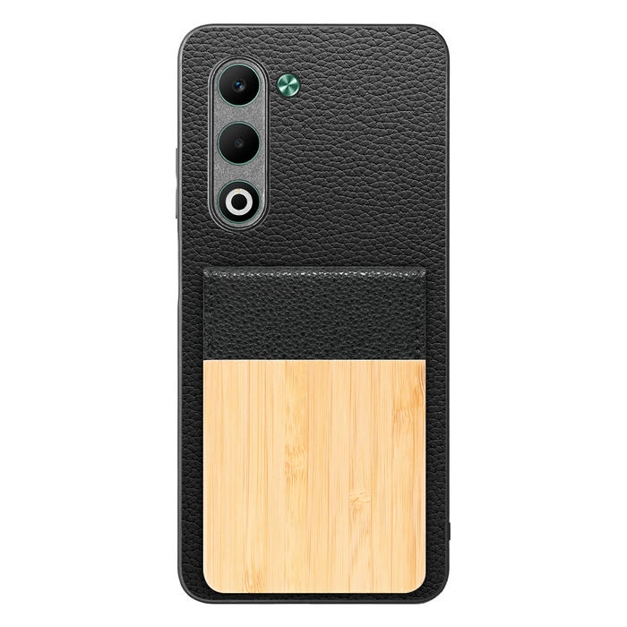 [ LOOF NATURE-SHELL ] OPPO A5 5G オッポ CPH2735 ケース 背面 カード収納 カード入れ カードポケット カバー スマホケース 天然木 本革 [ OPPO A5 5G ]